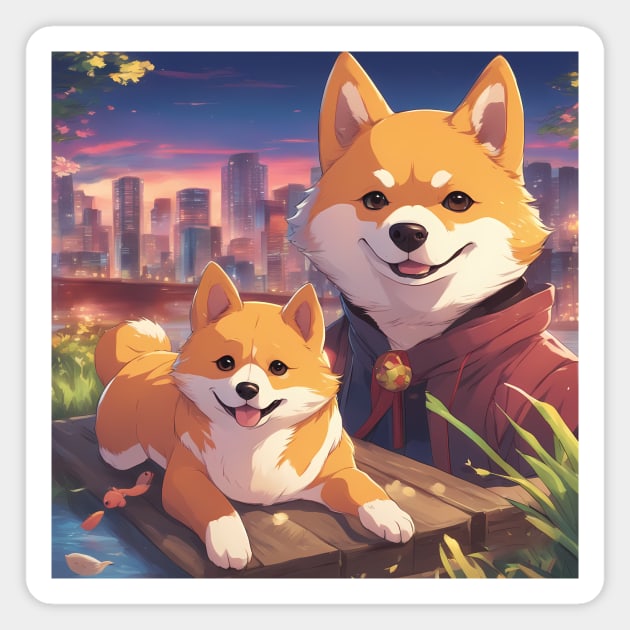 city of desteny Magnet by animegirlnft